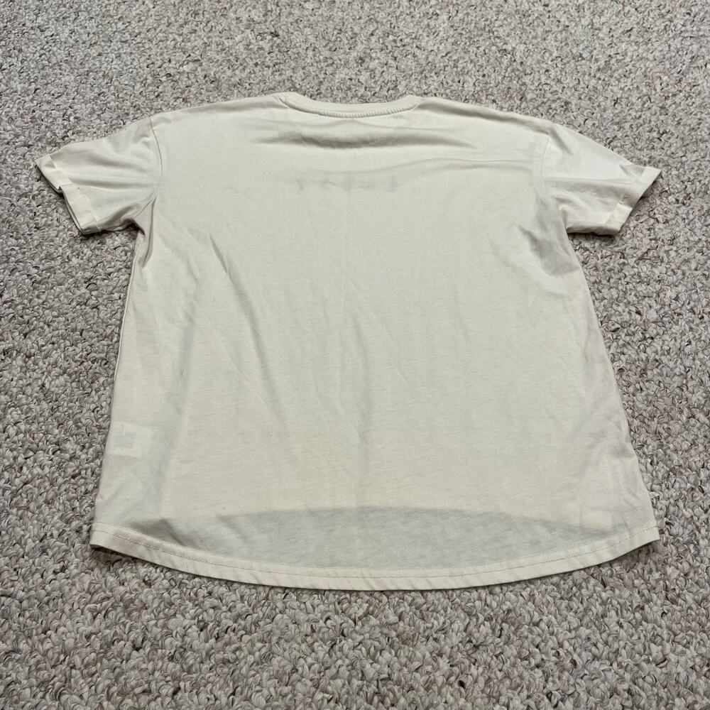 Tentree River Flowers Embroidered Short Sleeve Tee S Granola Cream Outdoor Trail - Picture 6 of 6